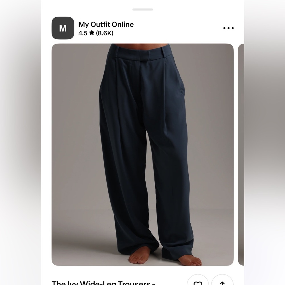 Navy Ribbed Tank Top - Picture 2 of 2